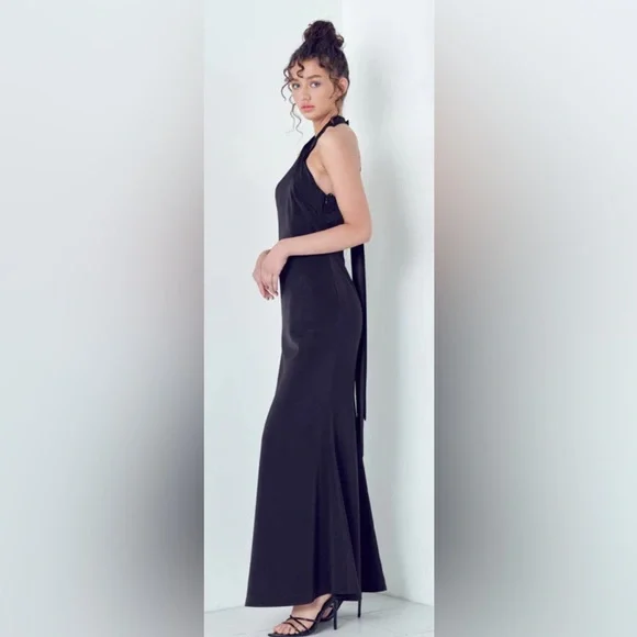 Zara shimmery halter dress - Picture 1 of 5